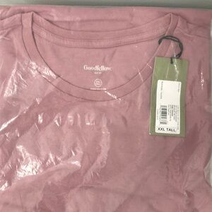 NWT Goodfellow & Co * Men's Every Wear Rose T-Shirt XXL Tall * Made in Indonesia